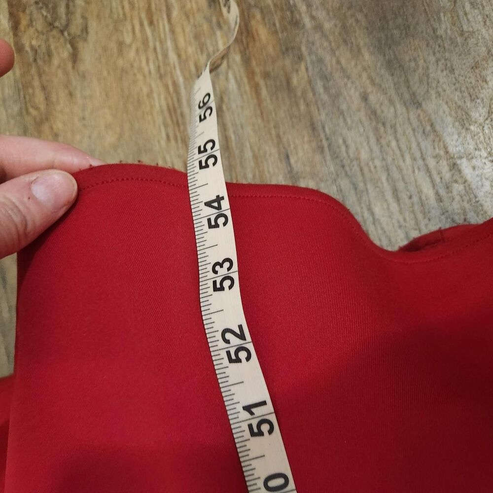 Morgan & Co Women's Red Maxi Formal Trumpet Dress Size 1 - Picture 5 of 8